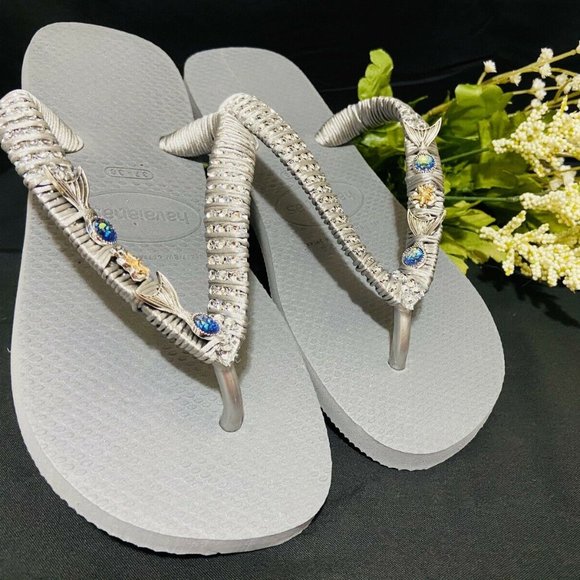 Havaianas Shoes - [SOLD]--------Havaianas Grey Sandals Mermaid style